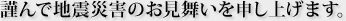 �ނ�Œn�k�ЊQ�̂���������\���グ�܂��B