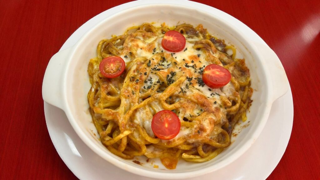 カレースパゲティグラタン