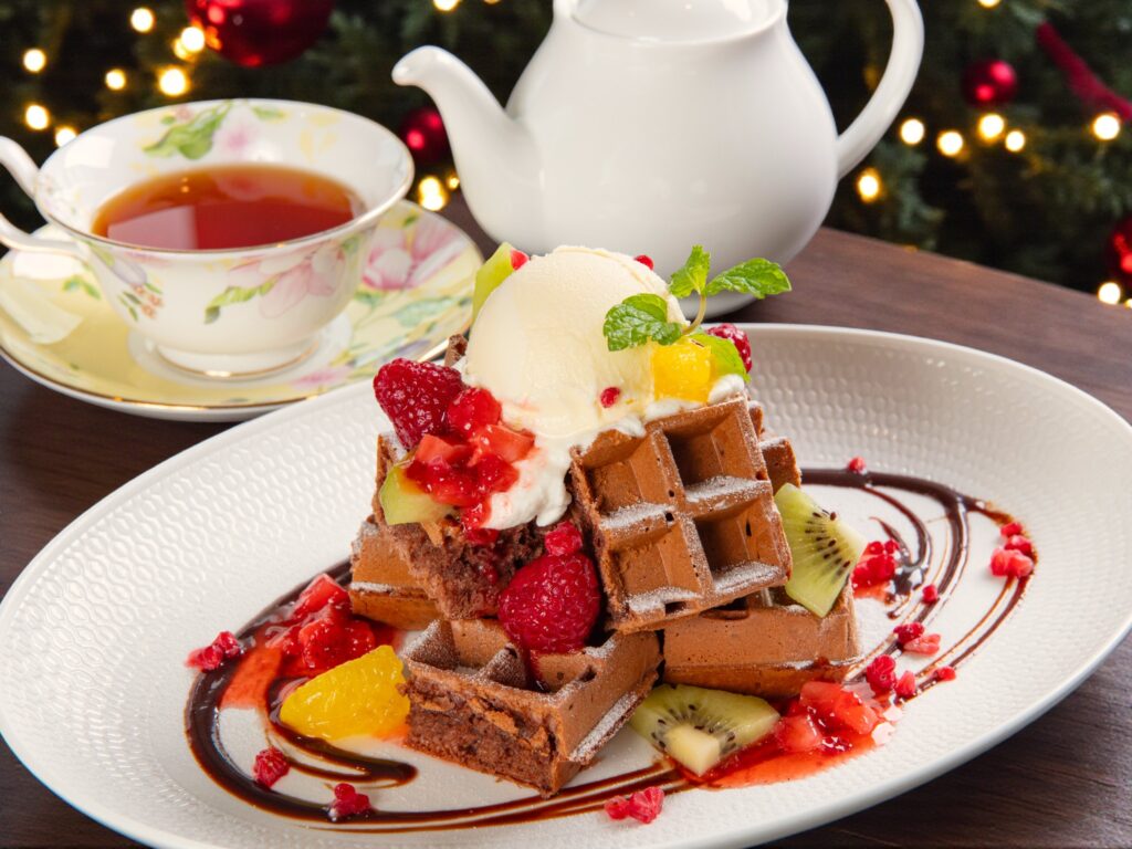 クリスマスココアワッフル