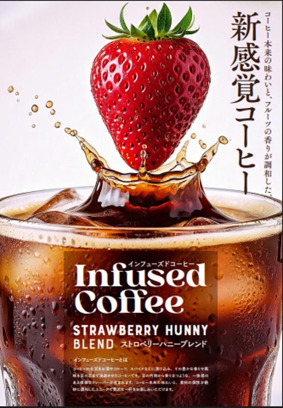 CAFE英國屋 ストロベリーハニーブレンドの商品ポスター